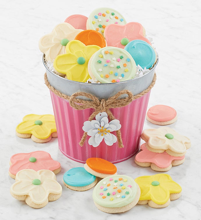 Flower Cookie Gift Pail